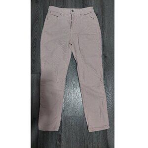 Aritzia Sunday Best Pink Corduroy Cropped Straight Leg Pants